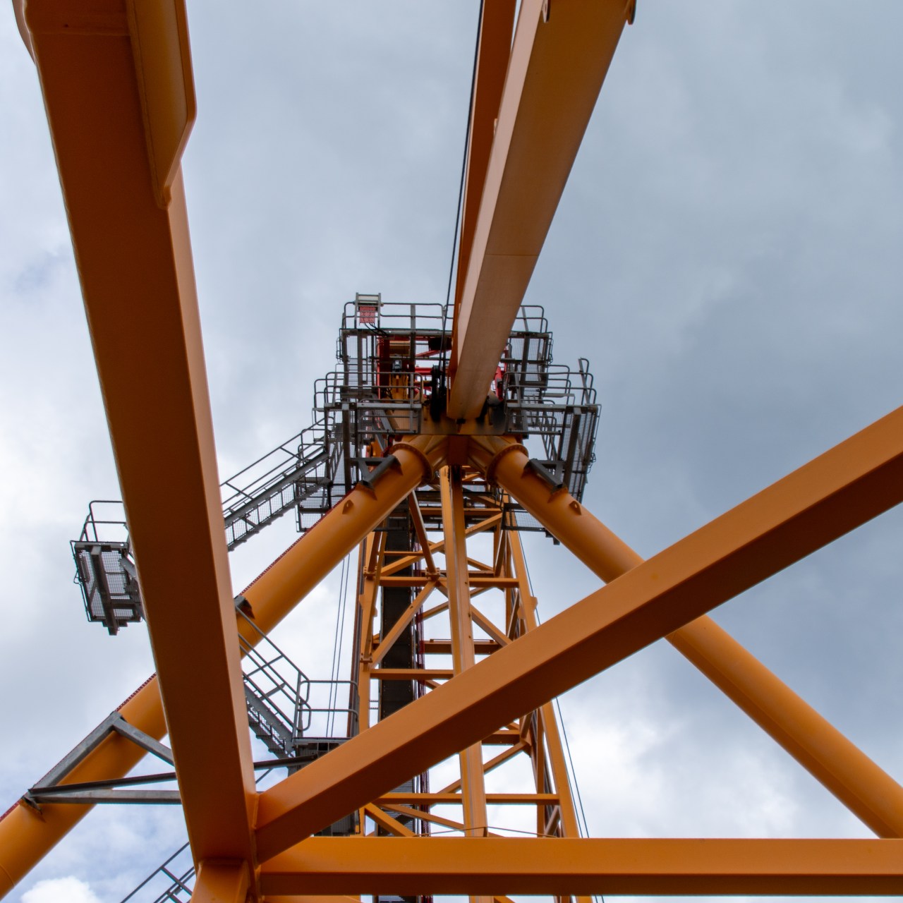 On a port crane in&nbsp;Barbados
